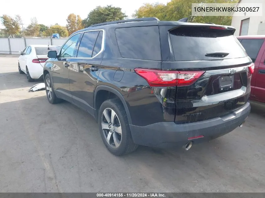 2019 Chevrolet Traverse 3Lt VIN: 1GNERHKW8KJ300627 Lot: 40914155