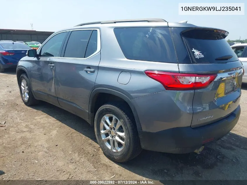 2020 Chevrolet Traverse Fwd Lt Cloth VIN: 1GNERGKW9LJ235041 Lot: 39822592