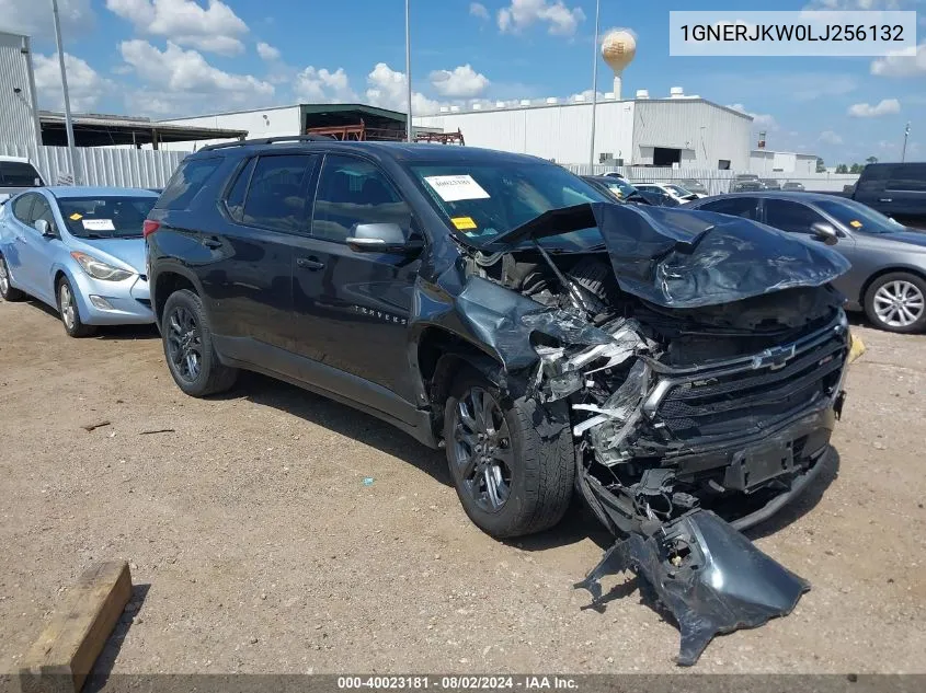 2020 Chevrolet Traverse Fwd Rs VIN: 1GNERJKW0LJ256132 Lot: 40023181