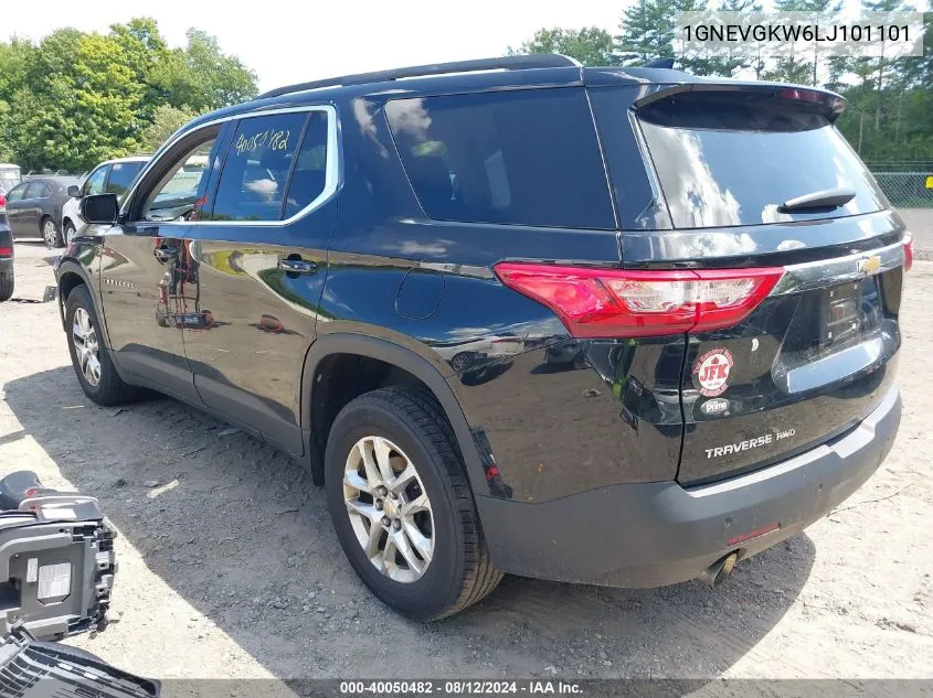 2020 Chevrolet Traverse Awd Lt Cloth VIN: 1GNEVGKW6LJ101101 Lot: 40050482