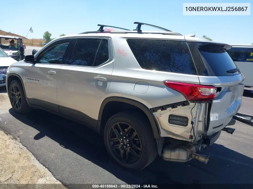 2020 Chevrolet Traverse Fwd Lt Cloth VIN: 1GNERGKWXLJ256867 Lot: 40159843