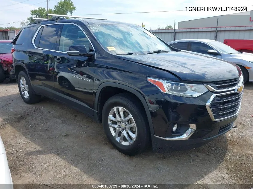 2020 Chevrolet Traverse Fwd Lt Leather VIN: 1GNERHKW7LJ148924 Lot: 40183729