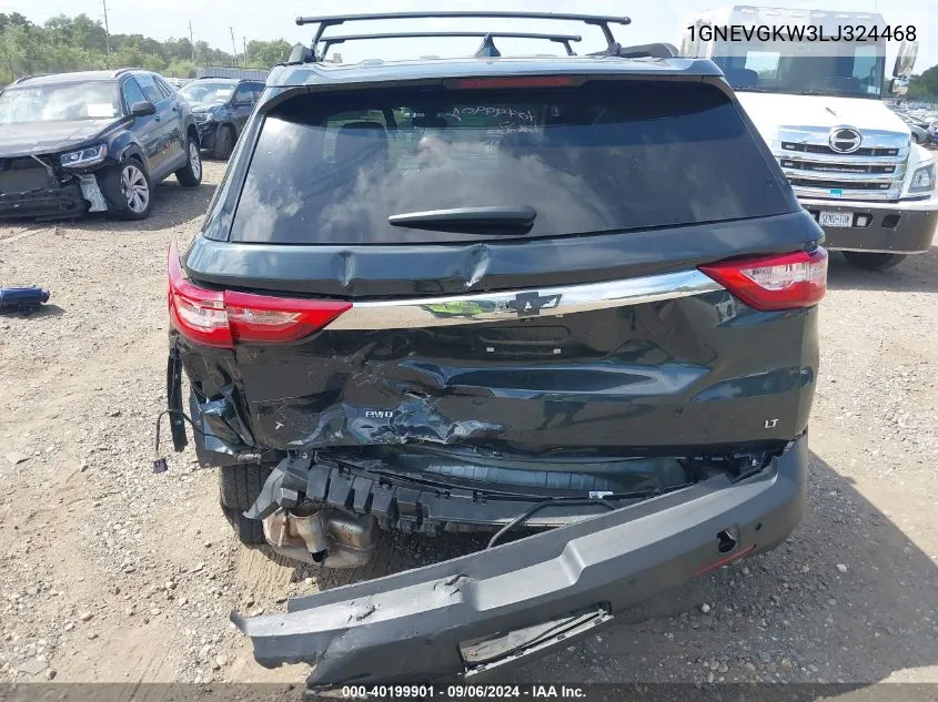 2020 Chevrolet Traverse Awd Lt Cloth VIN: 1GNEVGKW3LJ324468 Lot: 40199901