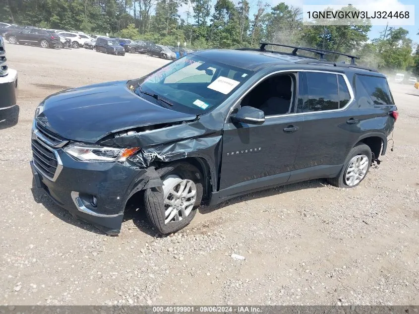 2020 Chevrolet Traverse Awd Lt Cloth VIN: 1GNEVGKW3LJ324468 Lot: 40199901