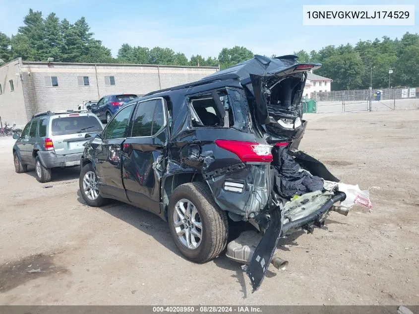 2020 Chevrolet Traverse Awd Lt Cloth VIN: 1GNEVGKW2LJ174529 Lot: 40208950