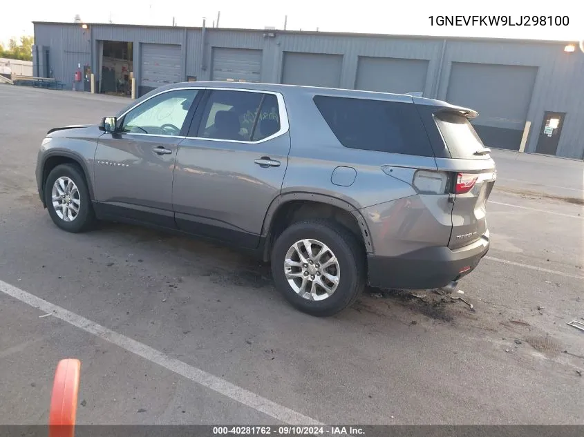 1GNEVFKW9LJ298100 2020 Chevrolet Traverse Awd Ls