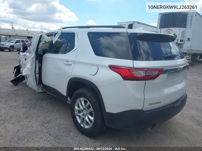 2020 Chevrolet Traverse Lt VIN: 1GNERGKW9LJ263261 Lot: 40290432