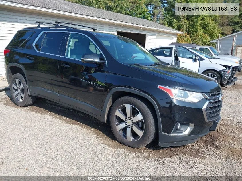 2020 Chevrolet Traverse Awd Lt Leather VIN: 1GNEVHKW8LJ168188 Lot: 40296372