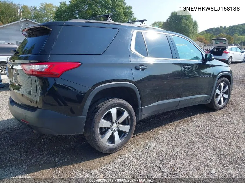 2020 Chevrolet Traverse Awd Lt Leather VIN: 1GNEVHKW8LJ168188 Lot: 40296372