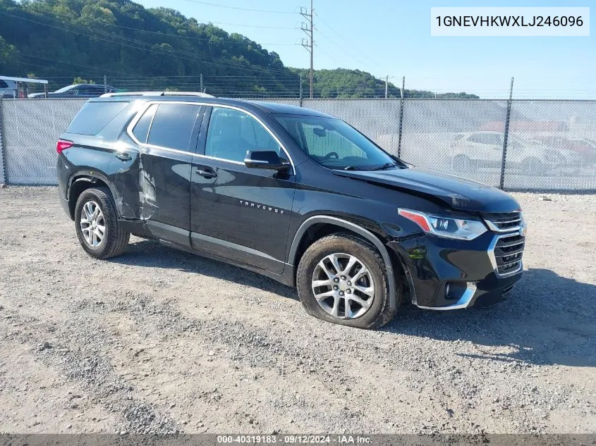 1GNEVHKWXLJ246096 2020 Chevrolet Traverse Awd Lt Leather