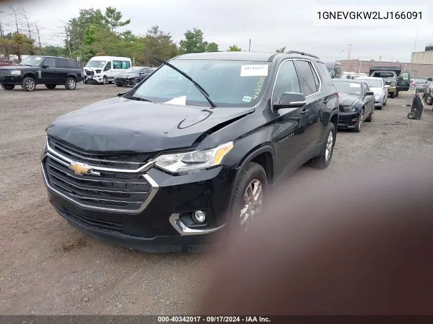 1GNEVGKW2LJ166091 2020 Chevrolet Traverse Lt