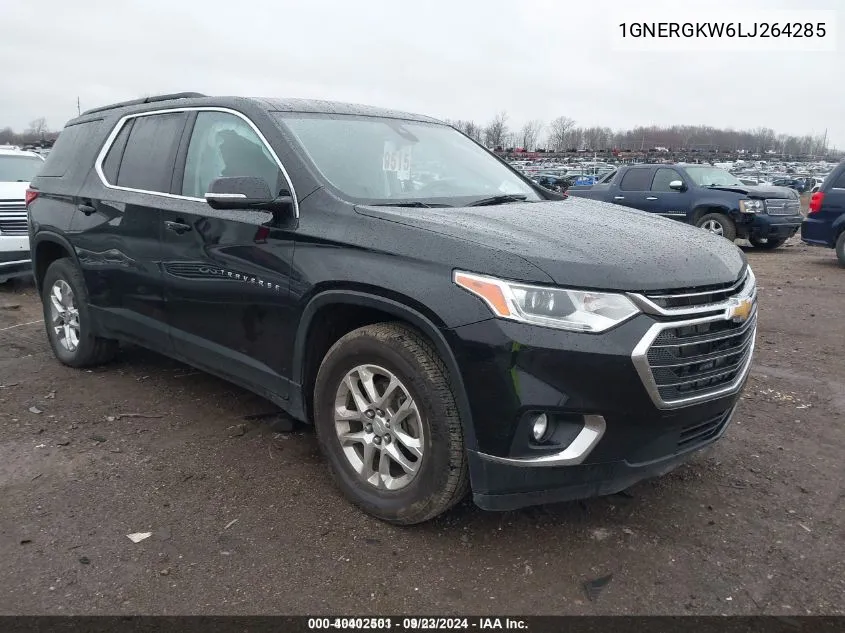 2020 Chevrolet Traverse Fwd Lt Cloth VIN: 1GNERGKW6LJ264285 Lot: 40402501