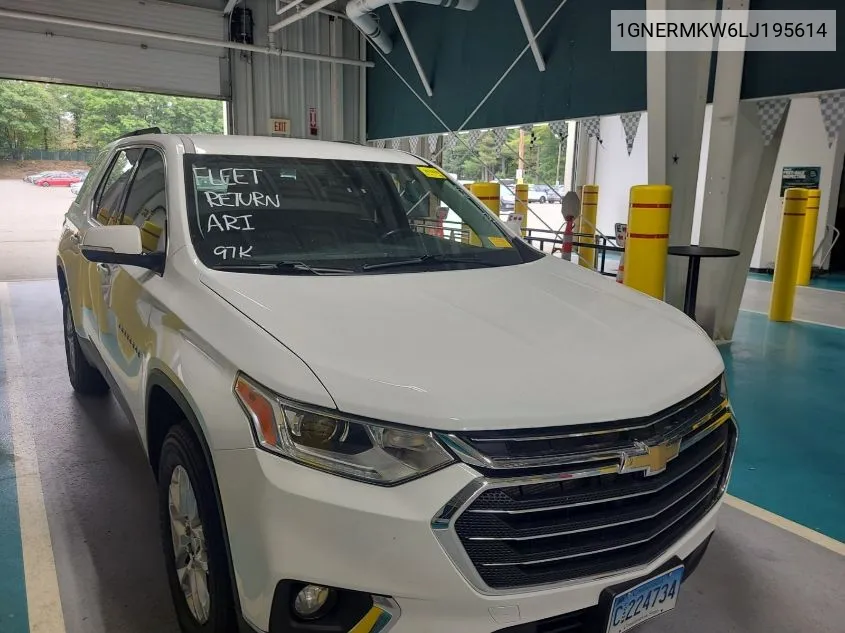 2020 Chevrolet Traverse Lt VIN: 1GNERMKW6LJ195614 Lot: 40445492