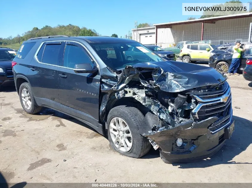 2020 Chevrolet Traverse Awd Lt Cloth VIN: 1GNEVGKWXLJ300975 Lot: 40449226