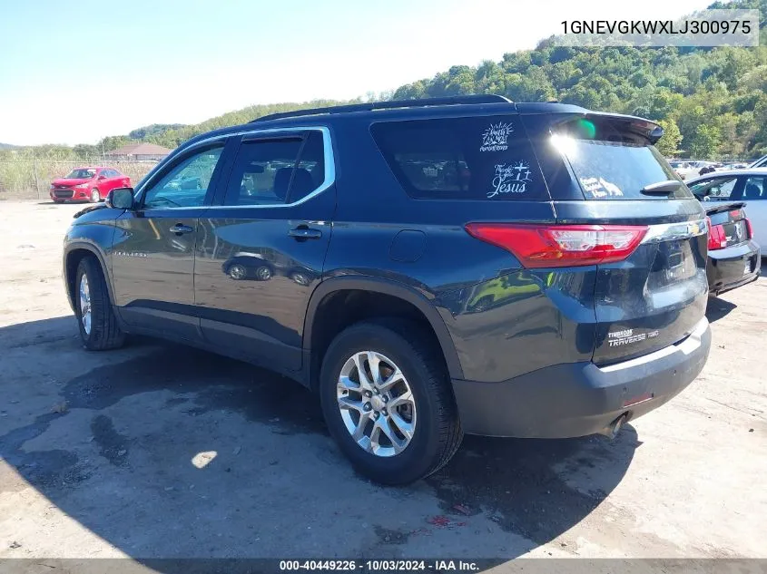 2020 Chevrolet Traverse Awd Lt Cloth VIN: 1GNEVGKWXLJ300975 Lot: 40449226