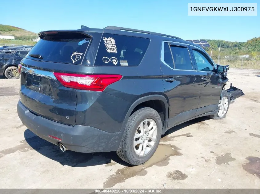 2020 Chevrolet Traverse Awd Lt Cloth VIN: 1GNEVGKWXLJ300975 Lot: 40449226