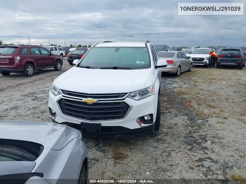 2020 Chevrolet Traverse Lt VIN: 1GNERGKW5LJ291039 Lot: 40528386