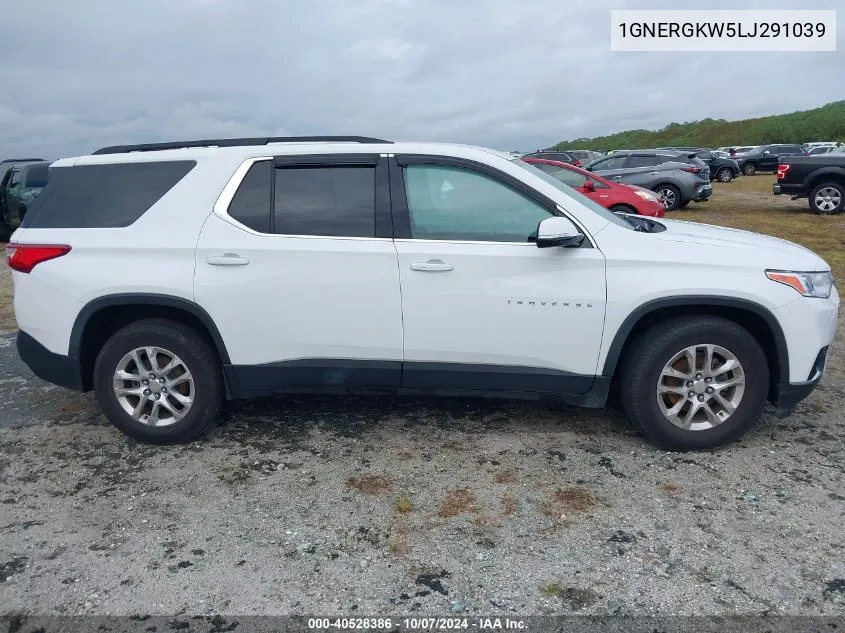 2020 Chevrolet Traverse Lt VIN: 1GNERGKW5LJ291039 Lot: 40528386