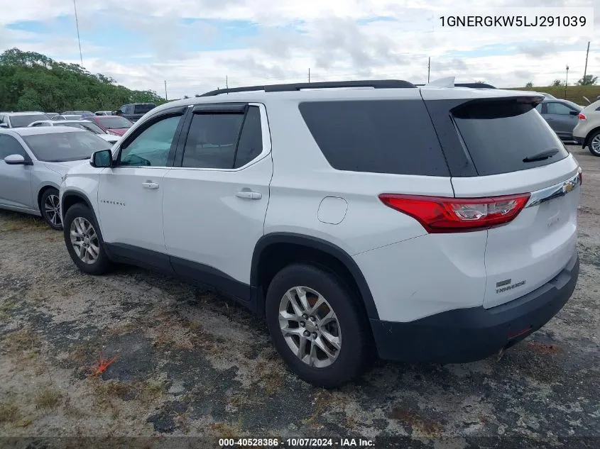 2020 Chevrolet Traverse Lt VIN: 1GNERGKW5LJ291039 Lot: 40528386