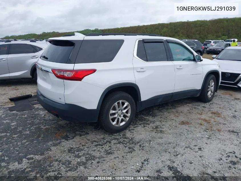 1GNERGKW5LJ291039 2020 Chevrolet Traverse Lt