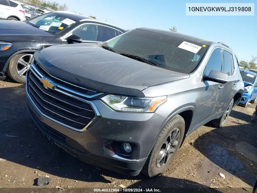 2020 Chevrolet Traverse Awd Lt Cloth VIN: 1GNEVGKW9LJ319808 Lot: 40532984