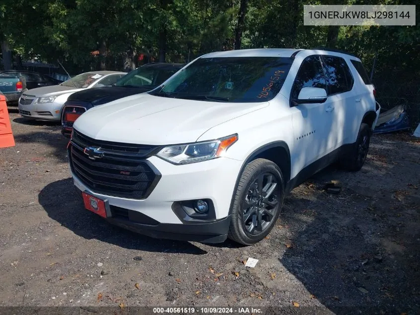 2020 Chevrolet Traverse Rs VIN: 1GNERJKW8LJ298144 Lot: 40561519