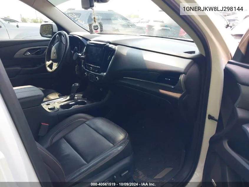 2020 Chevrolet Traverse Rs VIN: 1GNERJKW8LJ298144 Lot: 40561519