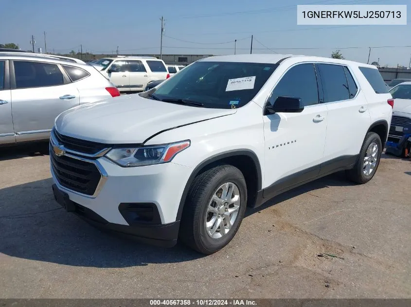 2020 Chevrolet Traverse Fwd Ls VIN: 1GNERFKW5LJ250713 Lot: 40567358