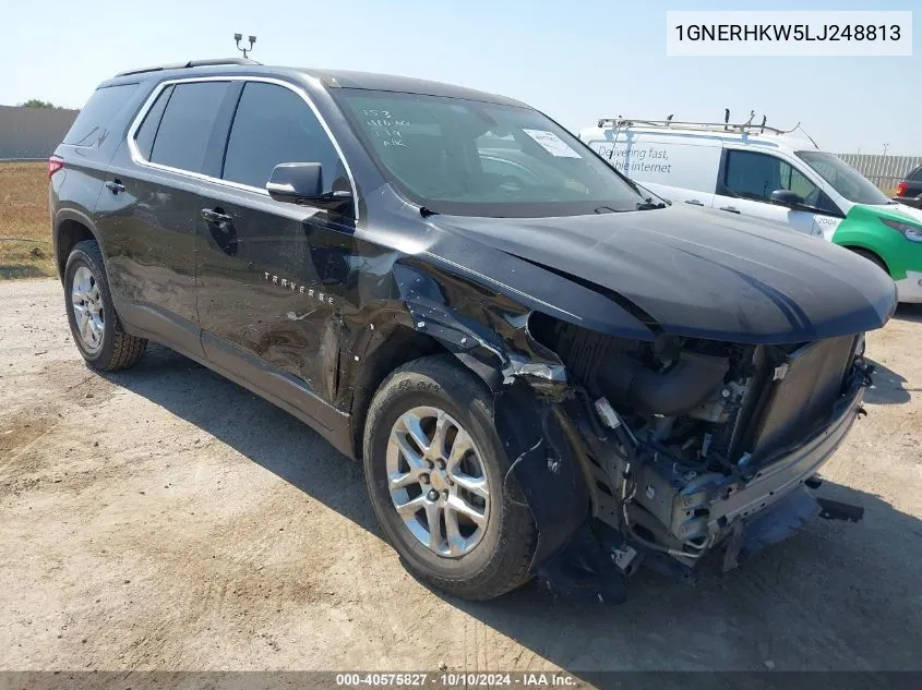 2020 Chevrolet Traverse Fwd Lt Leather VIN: 1GNERHKW5LJ248813 Lot: 40575827