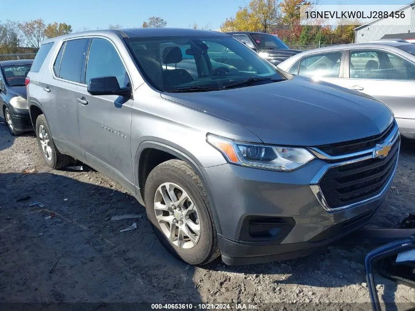 2020 Chevrolet Traverse Awd 1Fl VIN: 1GNEVLKW0LJ288456 Lot: 40653610