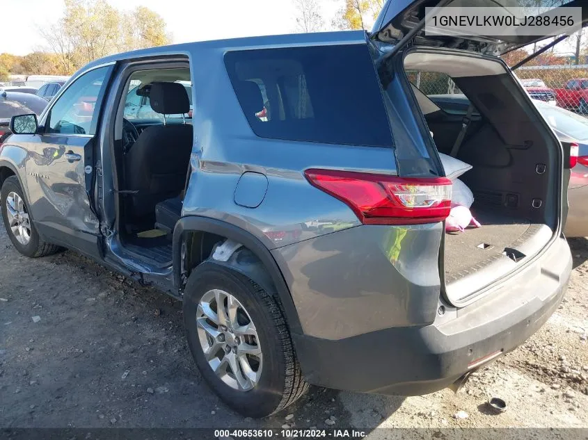 2020 Chevrolet Traverse Awd 1Fl VIN: 1GNEVLKW0LJ288456 Lot: 40653610