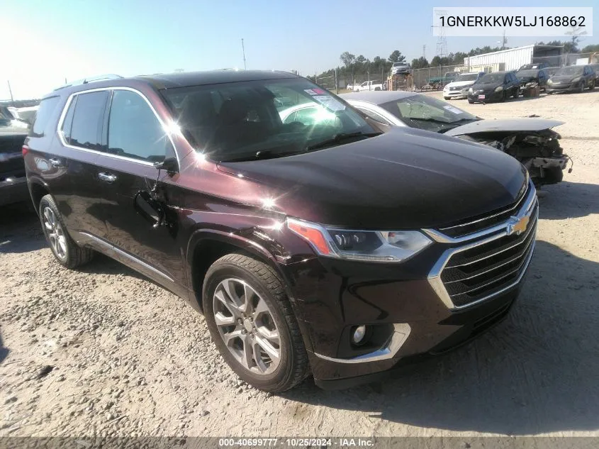 2020 Chevrolet Traverse Fwd Premier VIN: 1GNERKKW5LJ168862 Lot: 40699777