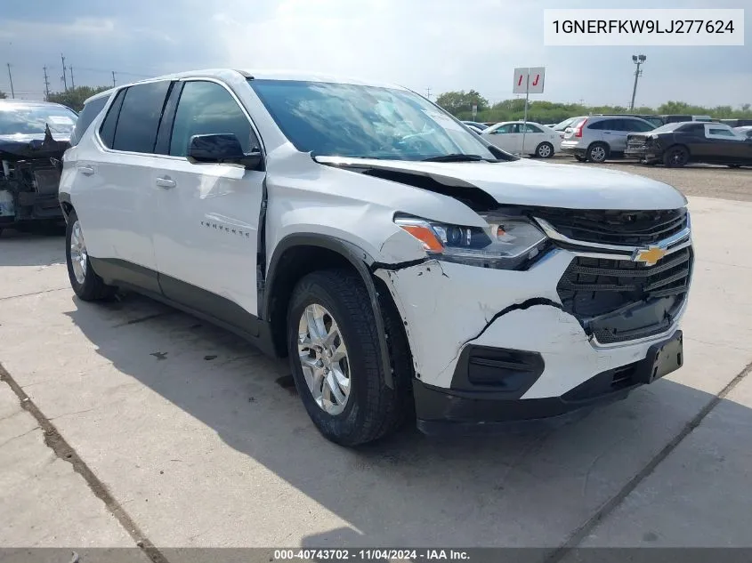 2020 Chevrolet Traverse Fwd Ls VIN: 1GNERFKW9LJ277624 Lot: 40743702