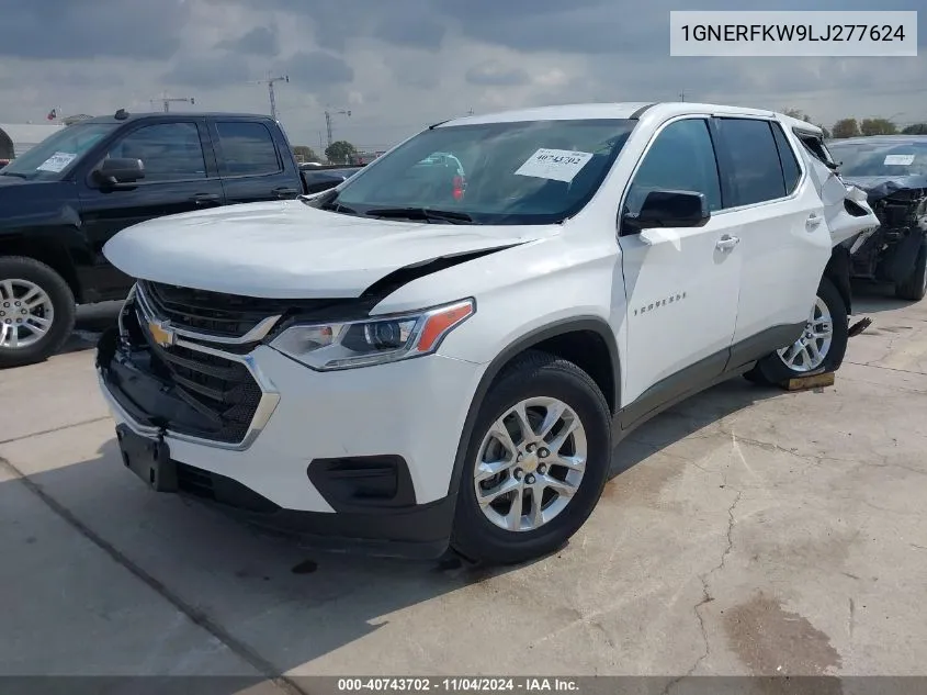 2020 Chevrolet Traverse Fwd Ls VIN: 1GNERFKW9LJ277624 Lot: 40743702