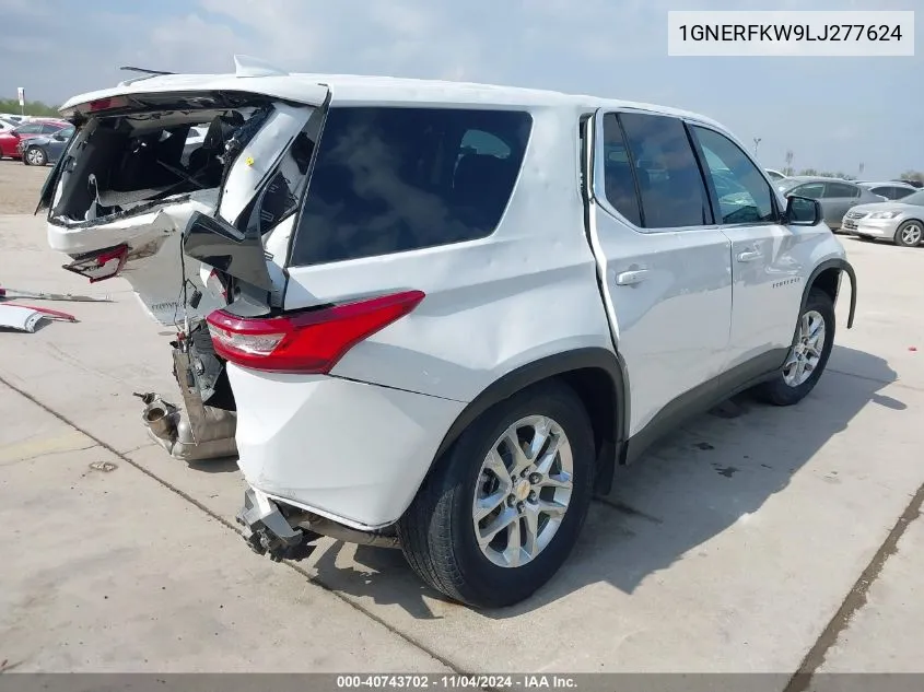 2020 Chevrolet Traverse Fwd Ls VIN: 1GNERFKW9LJ277624 Lot: 40743702