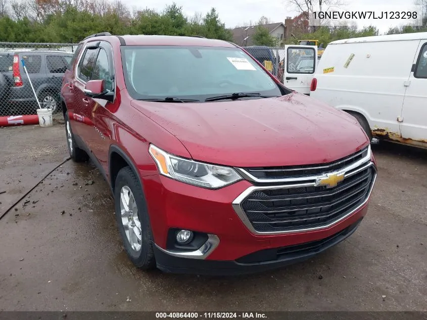 2020 Chevrolet Traverse Awd Lt Cloth VIN: 1GNEVGKW7LJ123298 Lot: 40864400