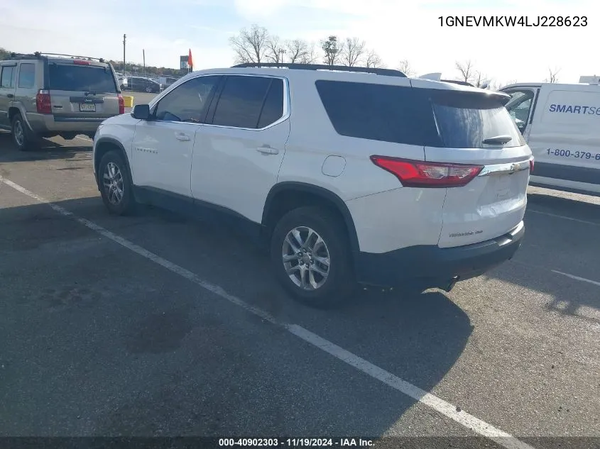 2020 Chevrolet Traverse Awd 2Fl VIN: 1GNEVMKW4LJ228623 Lot: 40902303