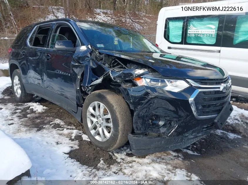 2021 Chevrolet Traverse Fwd Ls VIN: 1GNERFKW8MJ222616 Lot: 38742162