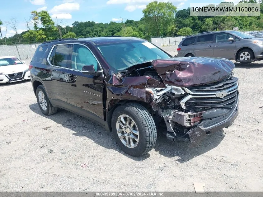 2021 Chevrolet Traverse Awd Lt Cloth VIN: 1GNEVGKW4MJ160066 Lot: 39789204