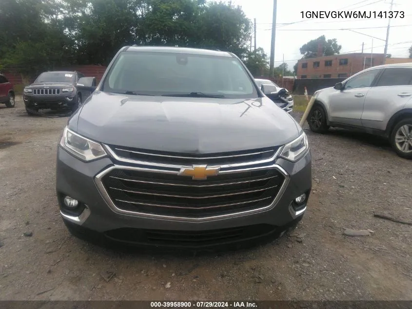 2021 Chevrolet Traverse Awd Lt Cloth VIN: 1GNEVGKW6MJ141373 Lot: 39958900