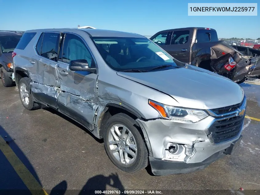 2021 Chevrolet Traverse Ls VIN: 1GNERFKW0MJ225977 Lot: 40299763