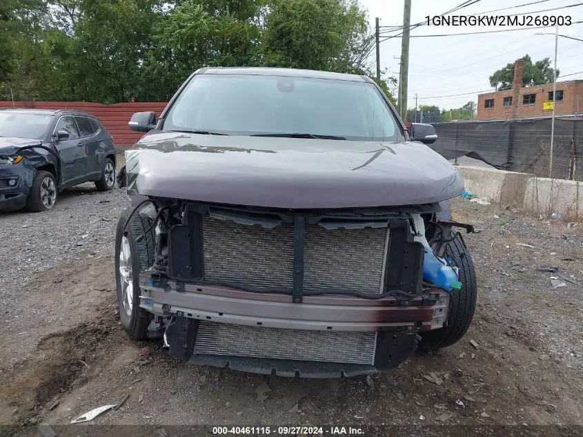 2021 Chevrolet Traverse Fwd Lt Cloth VIN: 1GNERGKW2MJ268903 Lot: 40461115