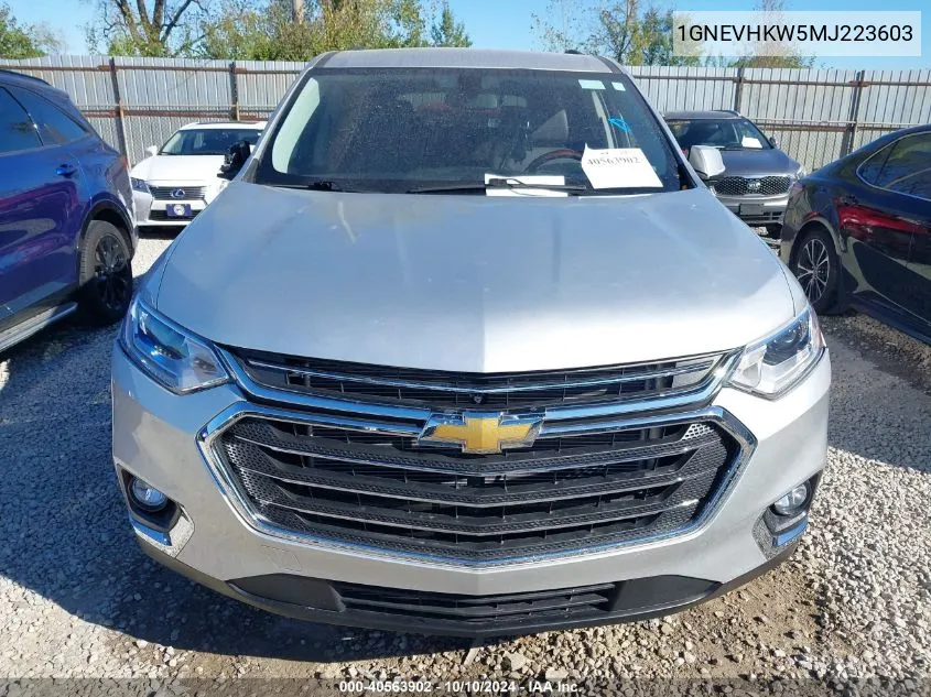 2021 Chevrolet Traverse Awd Lt Leather VIN: 1GNEVHKW5MJ223603 Lot: 40563902