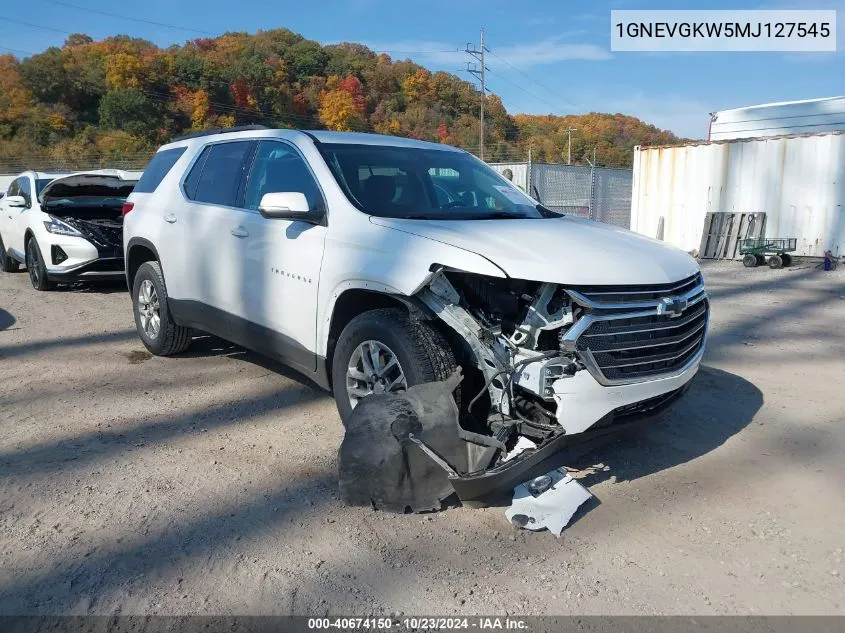 2021 Chevrolet Traverse Awd Lt Cloth VIN: 1GNEVGKW5MJ127545 Lot: 40674150