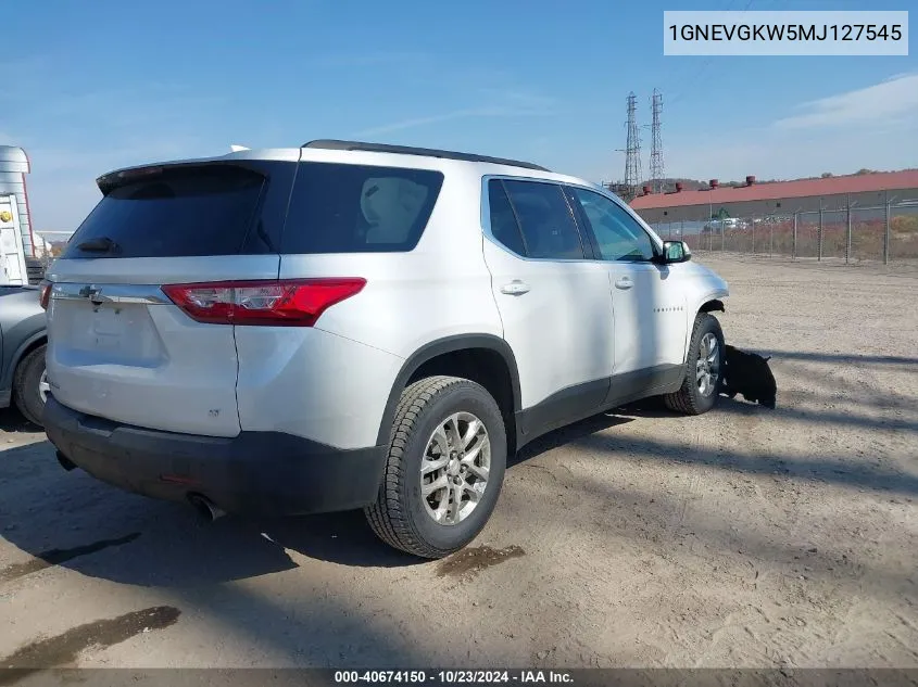 2021 Chevrolet Traverse Awd Lt Cloth VIN: 1GNEVGKW5MJ127545 Lot: 40674150