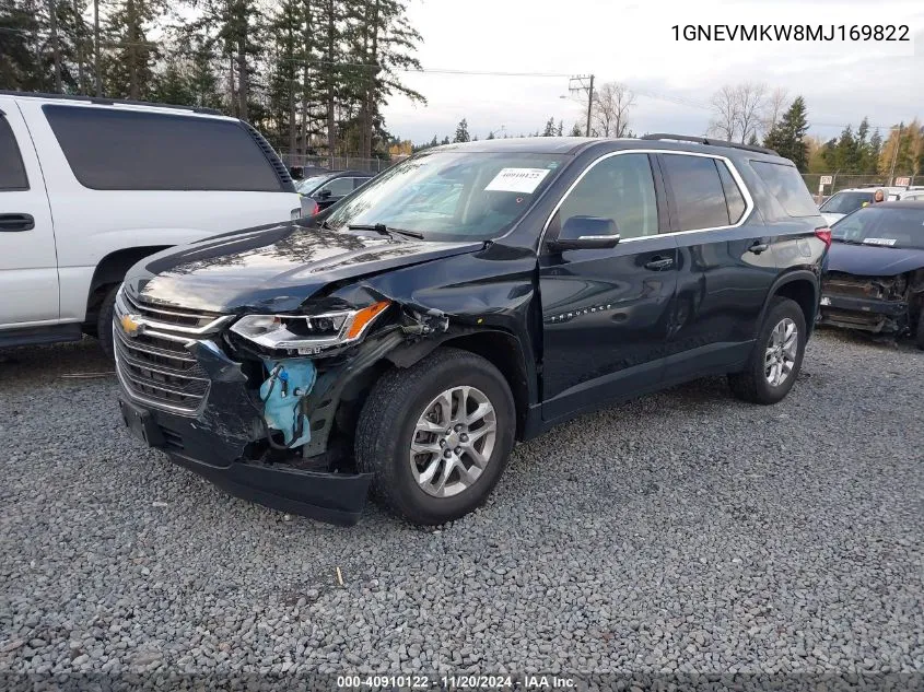 2021 Chevrolet Traverse Awd 2Fl VIN: 1GNEVMKW8MJ169822 Lot: 40910122