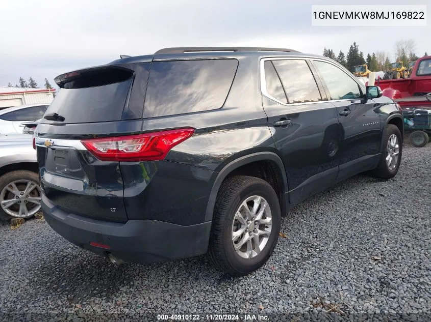 2021 Chevrolet Traverse Awd 2Fl VIN: 1GNEVMKW8MJ169822 Lot: 40910122