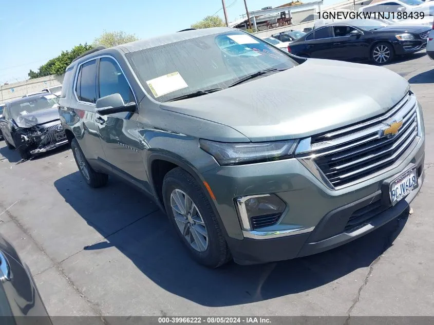 2022 Chevrolet Traverse Awd Lt Cloth VIN: 1GNEVGKW1NJ188439 Lot: 39966222