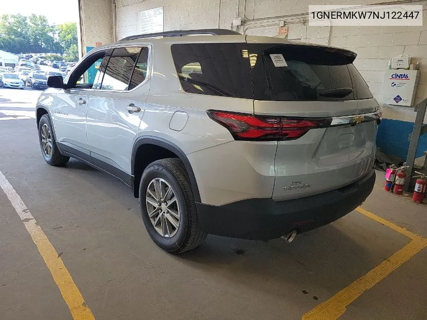 2022 Chevrolet Traverse Fwd 2Fl Cloth VIN: 1GNERMKW7NJ122447 Lot: 40460793