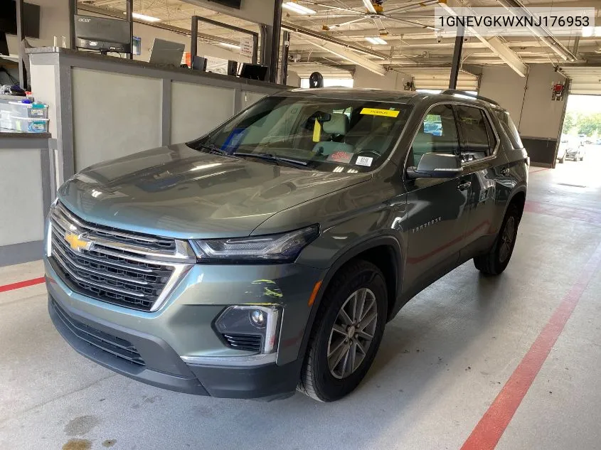 2022 Chevrolet Traverse Awd Lt Cloth VIN: 1GNEVGKWXNJ176953 Lot: 40578360